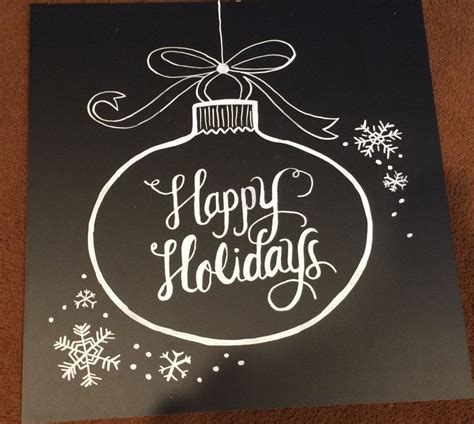 Happy Holidays Chalkboard Sign By Beautifullychalked On Etsy