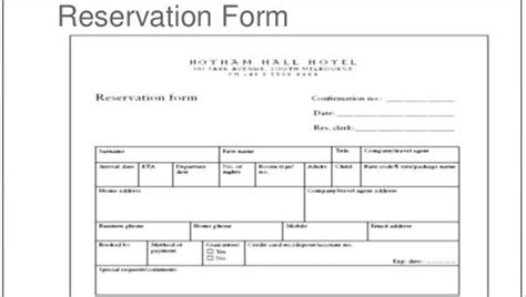 However, on top of the hassle of getting it replaced, when travelers have made future hotel reservations with that card, they may find a hotel reservation cancellation. Hotel reservation form template pdf