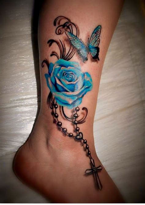 Discover a timeless selection of the top 100 best badass tattoos for leg tattoos for women. Rosery Schmetterling Tattoo #rose_butterfly_tattoo ...