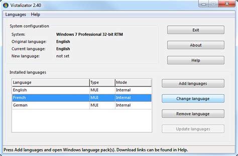 Language Pack Installation Auf Windows 7 Professional Mit Sp1 Y M