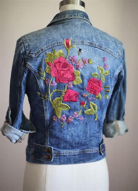 how to embroider denim jacket tokhow