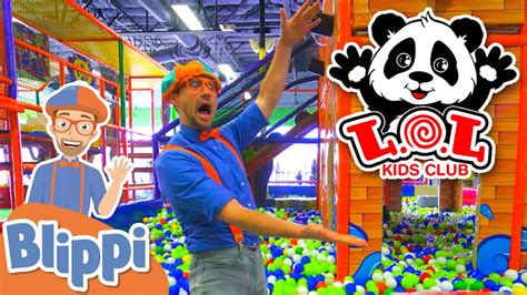 Blippi Visits Lol Kids Club Indoor Play Place Learn With Blippi