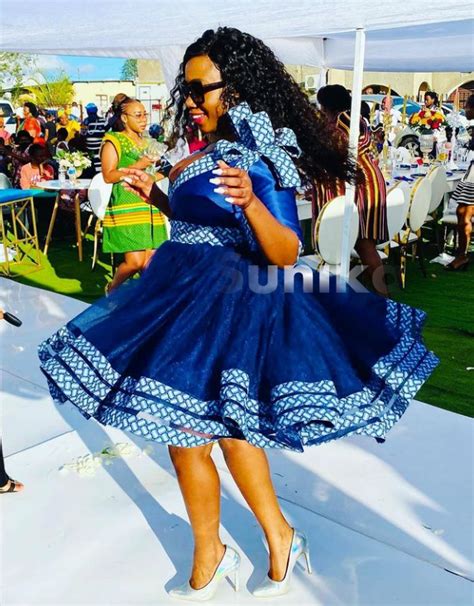Shweshwe Dresses With Tulle Shweshwe Dresses South African