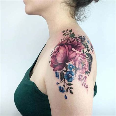 50 gorgeous and exclusive shoulder floral tattoo designs you dream to have page 50 of 50