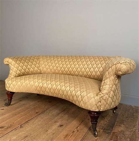 Small Kidney Shaped Sofa In Antique Sofas