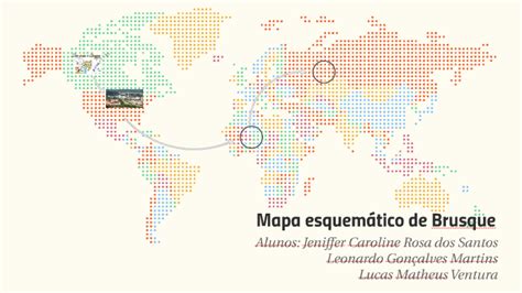 Mapa esquemático de Brusque by Marcela Casagrande