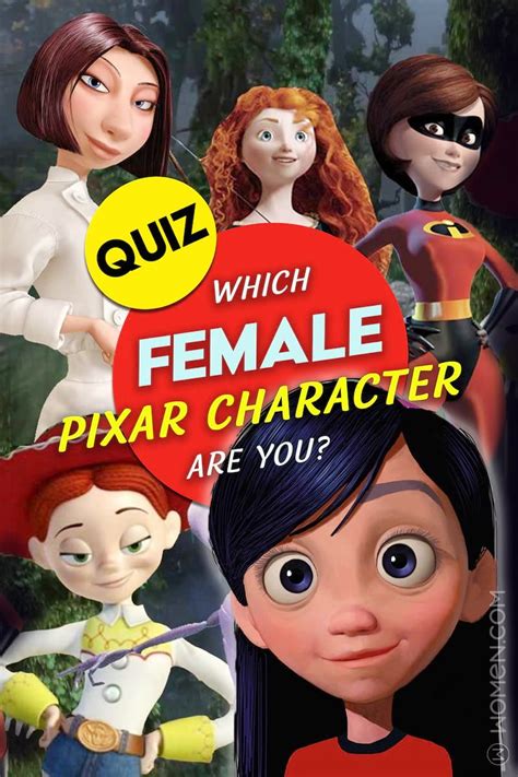 Pixar Quiz Which Female Character Are You Pixar Characters Pixar Quiz