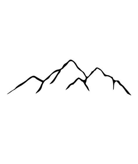 Simple Mountain Drawing At Explore Collection Of