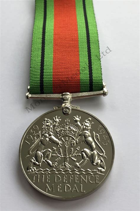 Full Size Ww2 Defence Medal Replacement Copy