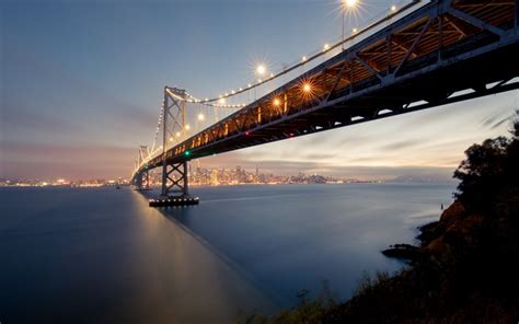 Download Wallpapers Oakland Bay Bridge San Francisco California