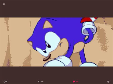 Sonic With A Blue Arm In Sonic Cd Intro Sonicthehedgehog