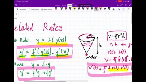 Calc1 Related Rates Youtube