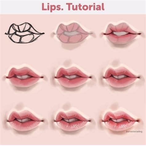 Art Tutorials And References 🖌 On Instagram Lips Tutorial 👄 This One