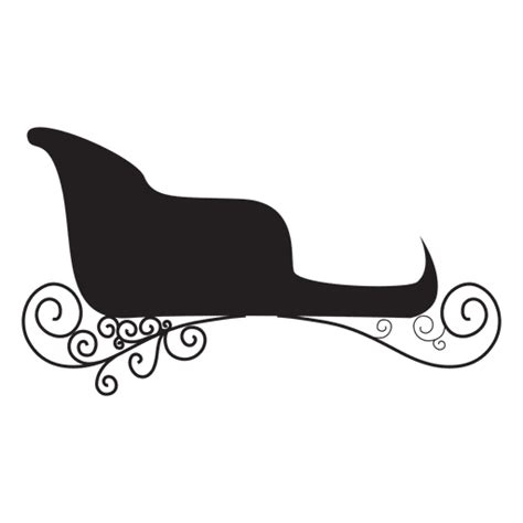 Sliding Sleigh Silhouette Png And Svg Design For T Shirts