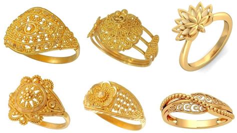Engagement Daily Wear Latest Designs Of Gold Rings For Womens