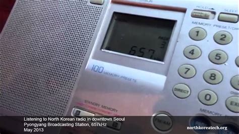 North Korean Radio In Seoul Pyongyang Broadcasting Station On 657khz
