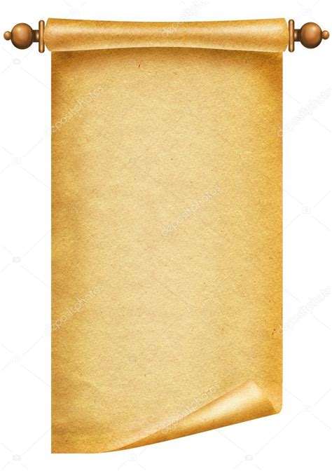 Old Paper Texture Scroll Background Design White Stock Photo By