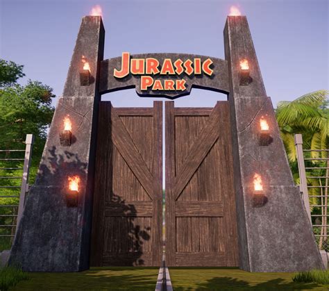 Jurassic Park Gate Jurassic World Evolution Wiki Fandom