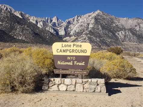 Lone Pine Campground And Group Campground Recreation Resource Management