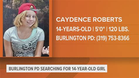 14 Year Old Girl Missing From Burlington Police Investigating Disappearance