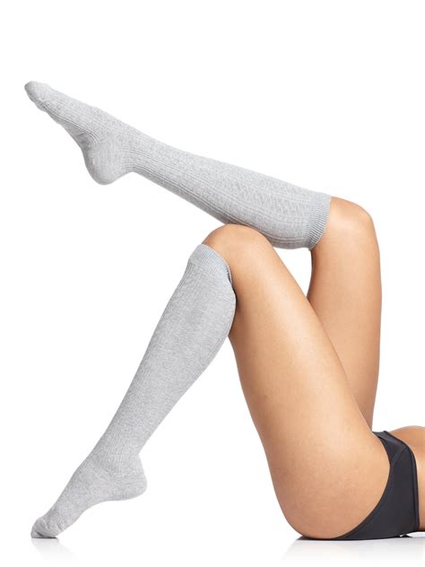 Falke Striggings Cable Knit Knee Socks In Gray Light Grey Lyst