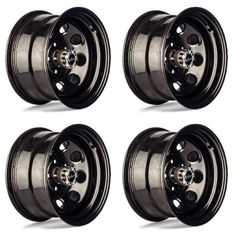 4 Lug Rims Black Steel Wheels Steel Wheels Black Wheels