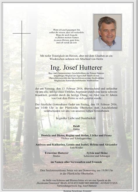 Kontaktdaten und telefonnummern von hemetsberger johann, bestattungsinstitut in köstendorf (5203). Hutterer Josef | Bestattung Hemetsberger | Särge | Urnen ...