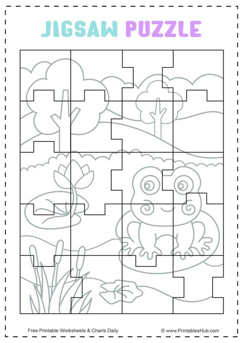 Free Printable Jigsaw Puzzles For Kids Pdf Blank Template