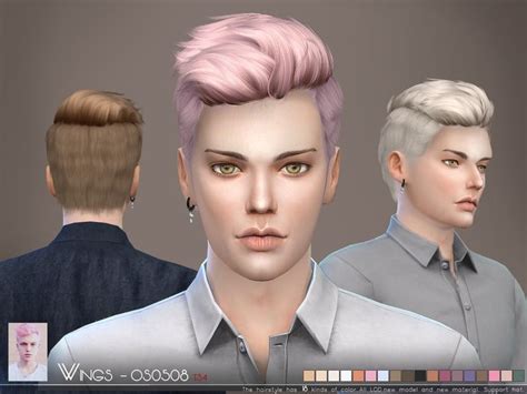 This Hair Style Has 18 Kinds Of Color Found In Tsr Category Sims 4