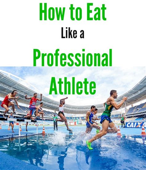 How To Eat Like A Professional Athlete