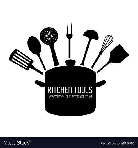 Kitchen Tools Editable Royalty Free Vector Image