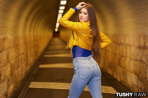 Olivia Sparkle Tushy Raw Tunnel Women Brunette Jeans Hd Wallpaper Wallpaperbetter