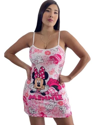 Pijama Batola Sexy Para Dama Lindo Estampado Minnie Mouse Cuotas Sin Interés