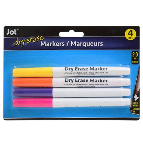 View Jot Bright Dry Erase Markers 4 Ct