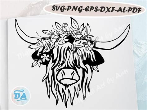 Baby Highland Cow Svg - 66+ DXF Include