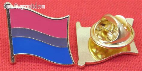 Bisexual Flag Lapel Pin Badge Bi Sexual Pride Lgbt Diversity Symbol Sign Brooch