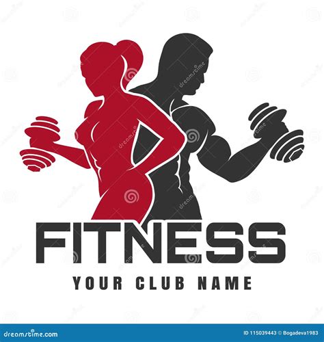 Fitness Club Logo Stock Vector Illustration Of Emblem 115039443