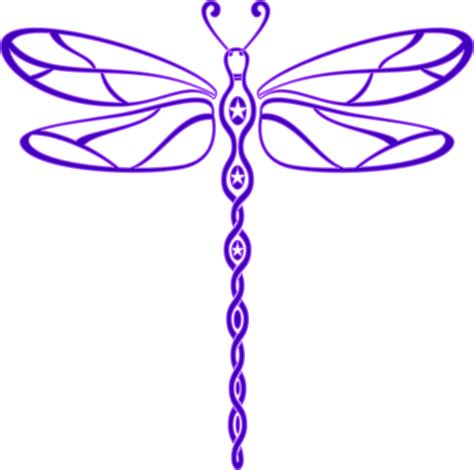 Purple Dragonfly Clip Art At Vector Clip Art Online