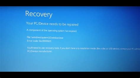 How To Fix Windows Error 0xc0000605 Recovery Your Pcdevice Needs To