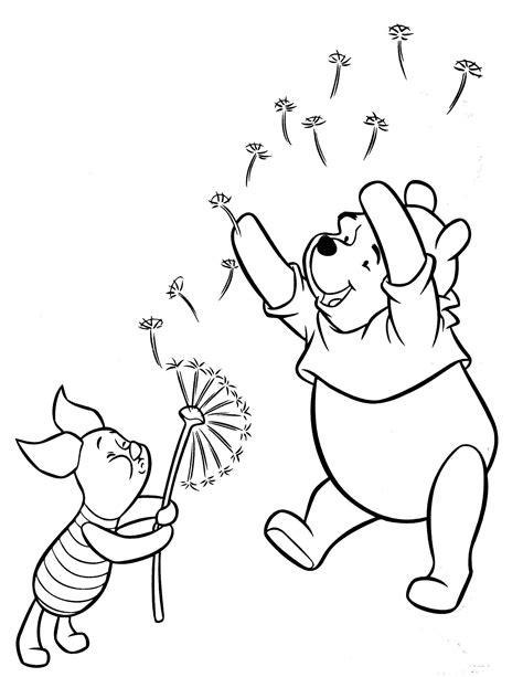 Winnie The Pooh And Piglet Coloring Pages