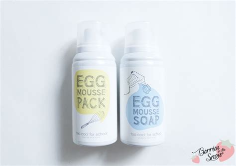 Egg white coconut oil hair mask for hair growth. Review: Too Cool For School Egg Mousse Pack and Soap ...