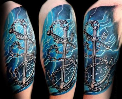 This ink represents the peak of all american virtues. 70 Navy Tattoos For Men - USN Ink Design Ideas