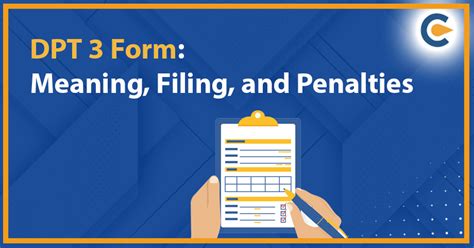 Dpt 3 Form Meaning Filing And Penalties Corpbiz