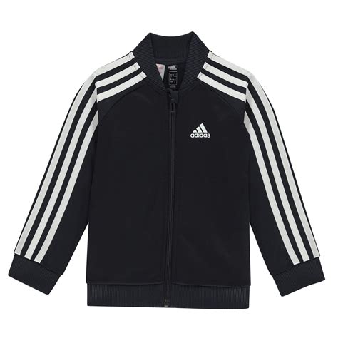 Adidas Stripe Poly Tracksuit Poly Tracksuits Denmark