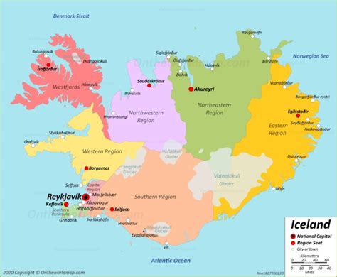 Large Detailed Old Map Of Iceland Iceland Large Detai