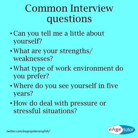 Common Interview Questions | Common interview questions, Teaching interview, Job interview
