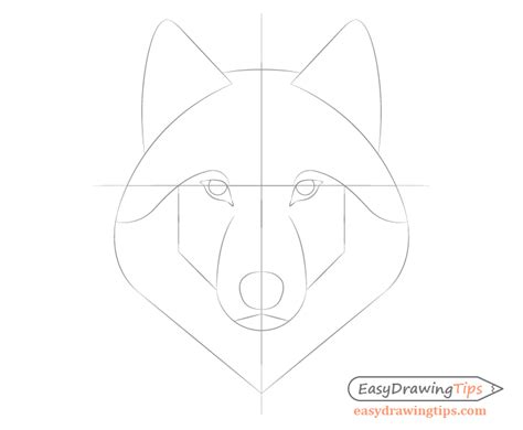 How To Draw A Wolf Face And Head Step By Step Easydrawingtips