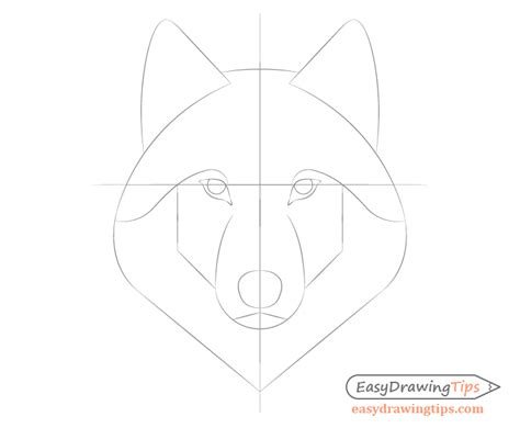This is an easy step by step drawing lesson that i am sure you won't have a hard time following along with. How to Draw a Wolf Face & Head Step by Step - EasyDrawingTips