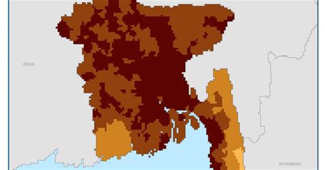 Maps Of Bangladesh Population Density Map Of Bangladesh