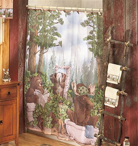 Cabin Shower Curtain Foter